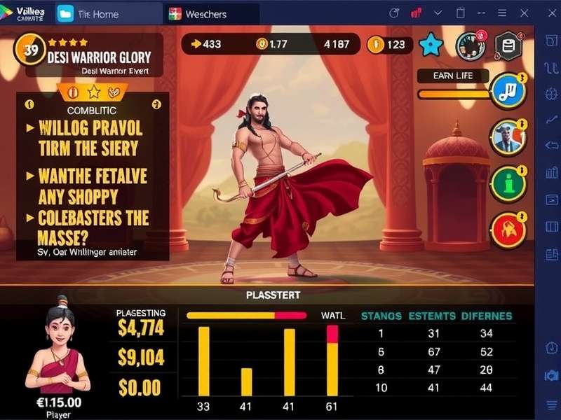 Desi Warrior Glory gameplay screenshot showing character combat